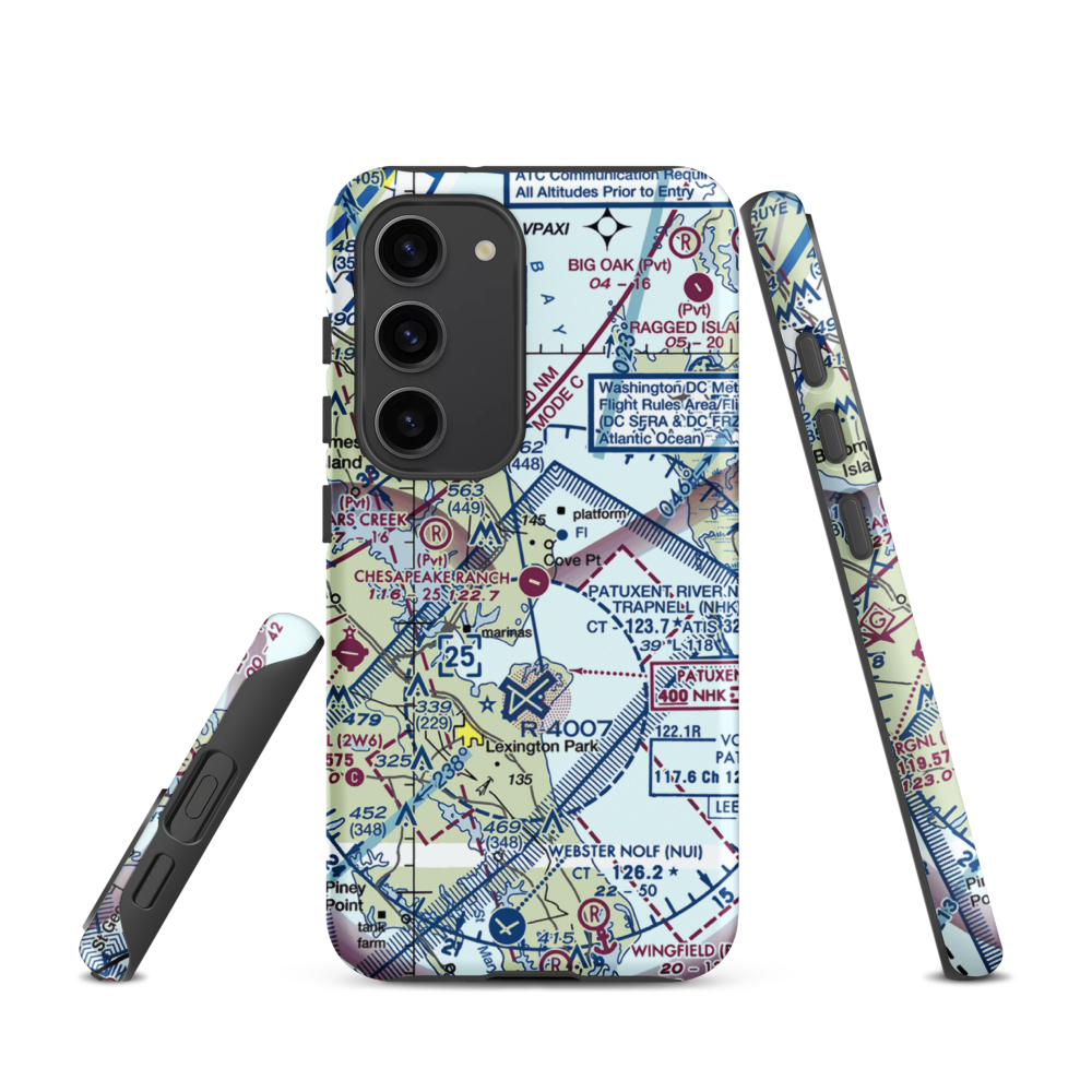Chesapeake Ranch Airstrip (MD50) VFR Sectional Samsung Phone Case Samsung Galaxy S23 model shown