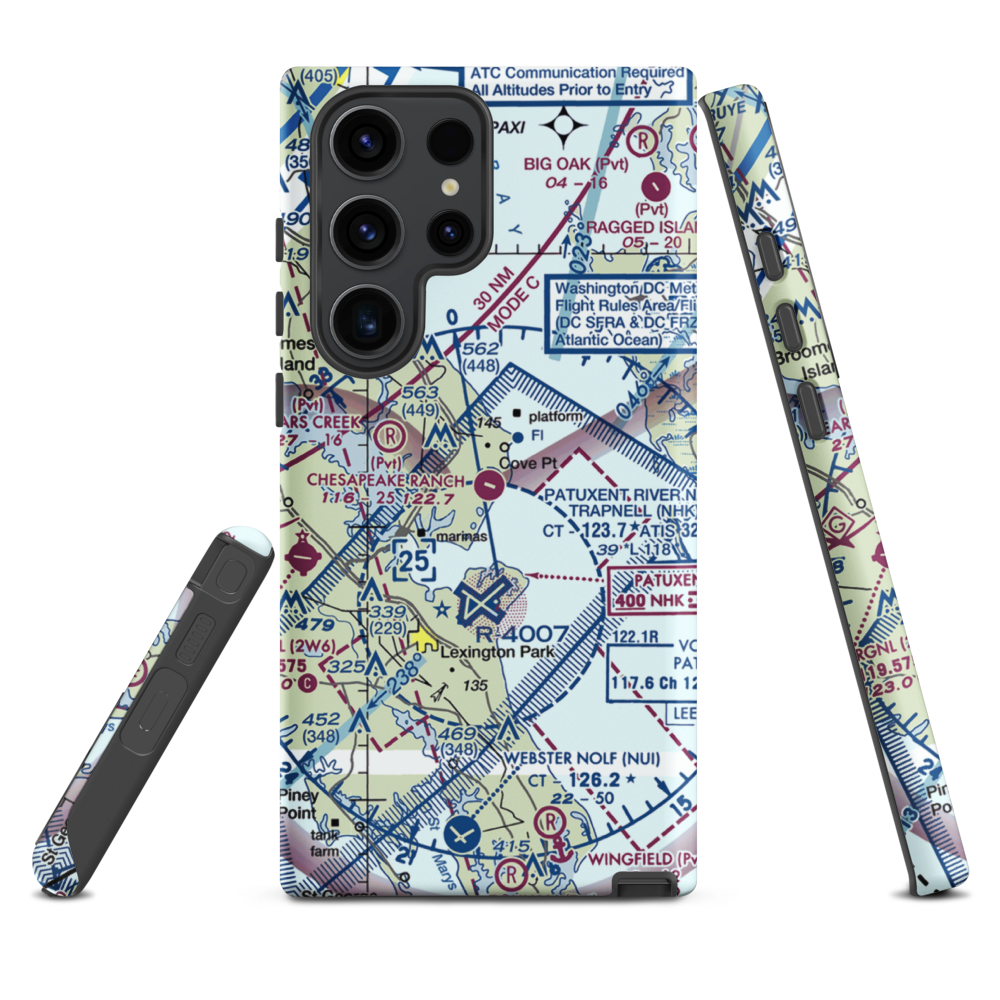 Chesapeake Ranch Airstrip (MD50) VFR Sectional Samsung Phone Case Samsung Galaxy S23 Ultra model shown