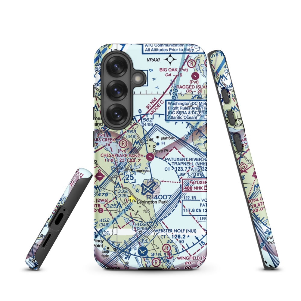 Chesapeake Ranch Airstrip (MD50) VFR Sectional Samsung Phone Case Samsung Galaxy S25 model shown