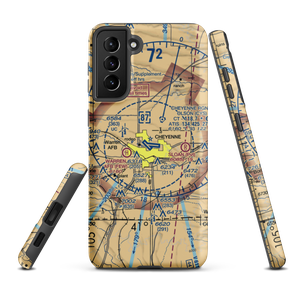 Cheyenne Regional Jerry Olson Field (CYS) VFR Sectional Samsung Phone Case