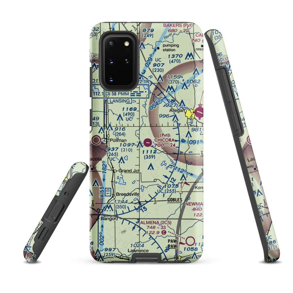 Chicora Field (38MI) VFR Sectional Samsung Phone Case Samsung Galaxy S20 Plus model shown