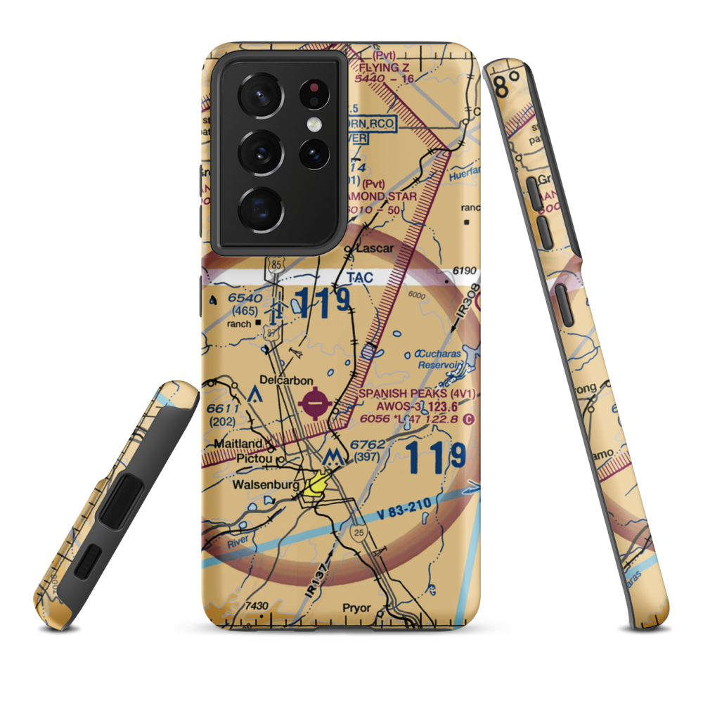 Cholla Airport (64CO) VFR Sectional Samsung Phone Case Samsung Galaxy S21 Ultra model shown