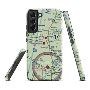 Christmas Airport (MS03) VFR Sectional Samsung Phone Case