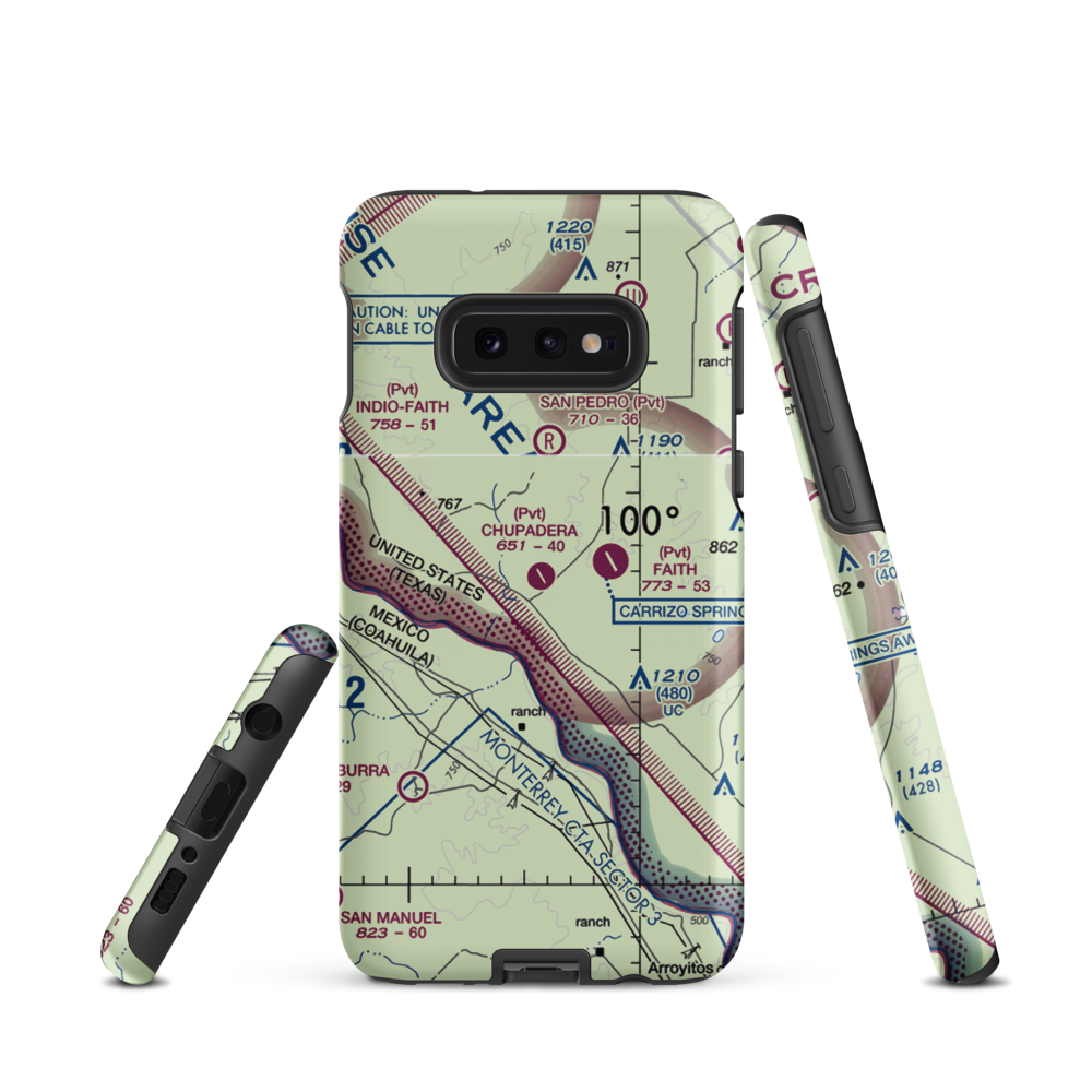 Chupadera Ranch Airport (95TX) VFR Sectional Samsung Phone Case Samsung Galaxy S10e model shown