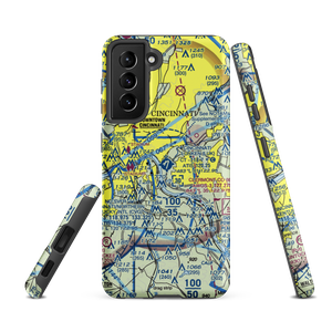 Cincinnati Municipal Airport Lunken Field (LUK) VFR Sectional Samsung Phone Case