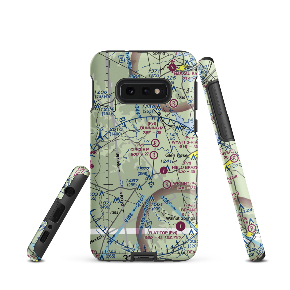 Circle Eight Ranch Airport (XA04) VFR Sectional Samsung Phone Case Samsung Galaxy S10e model shown