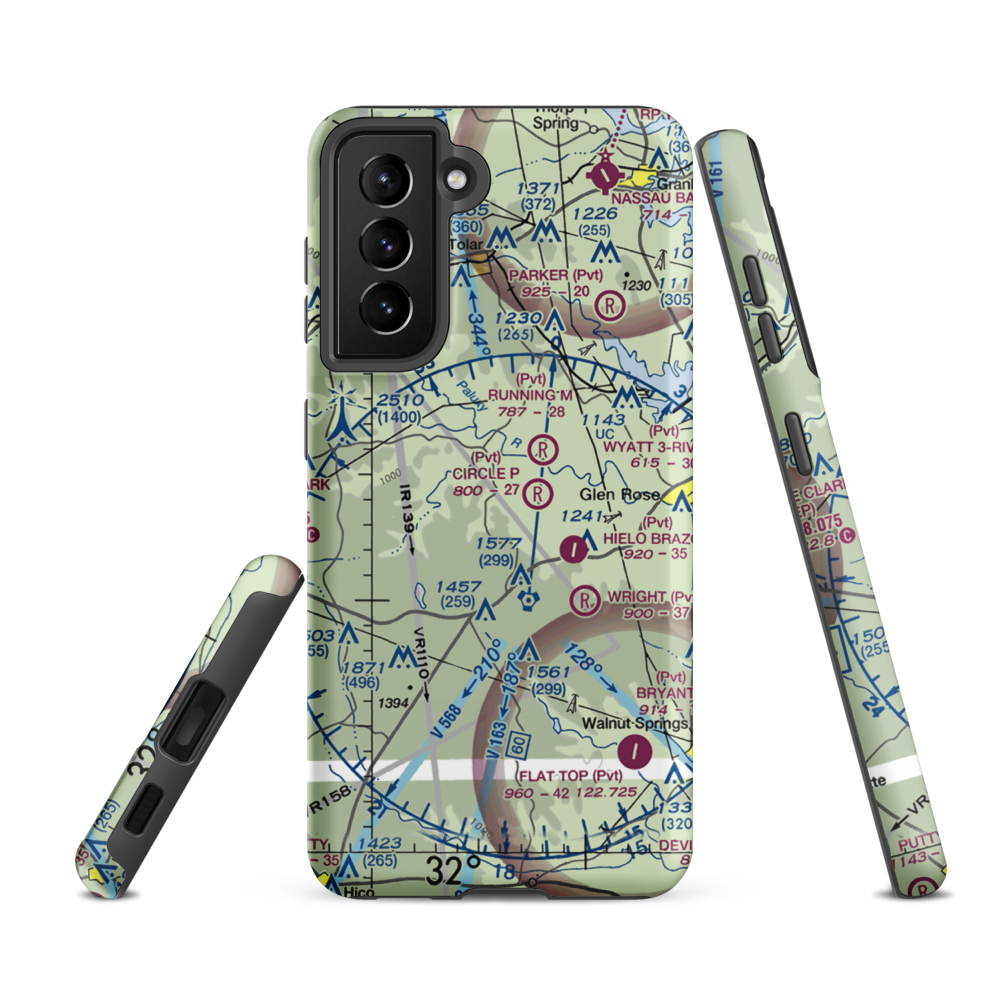 Circle Eight Ranch Airport (XA04) VFR Sectional Samsung Phone Case Samsung Galaxy S21 Ultra model shown