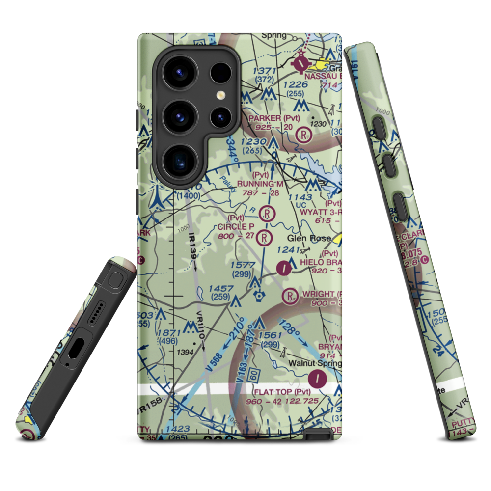 Circle Eight Ranch Airport (XA04) VFR Sectional Samsung Phone Case Samsung Galaxy S24 Ultra model shown