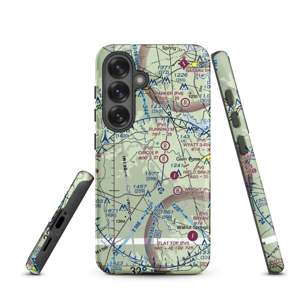 Circle Eight Ranch Airport (XA04) VFR Sectional Samsung Phone Case Samsung Galaxy S25 model shown