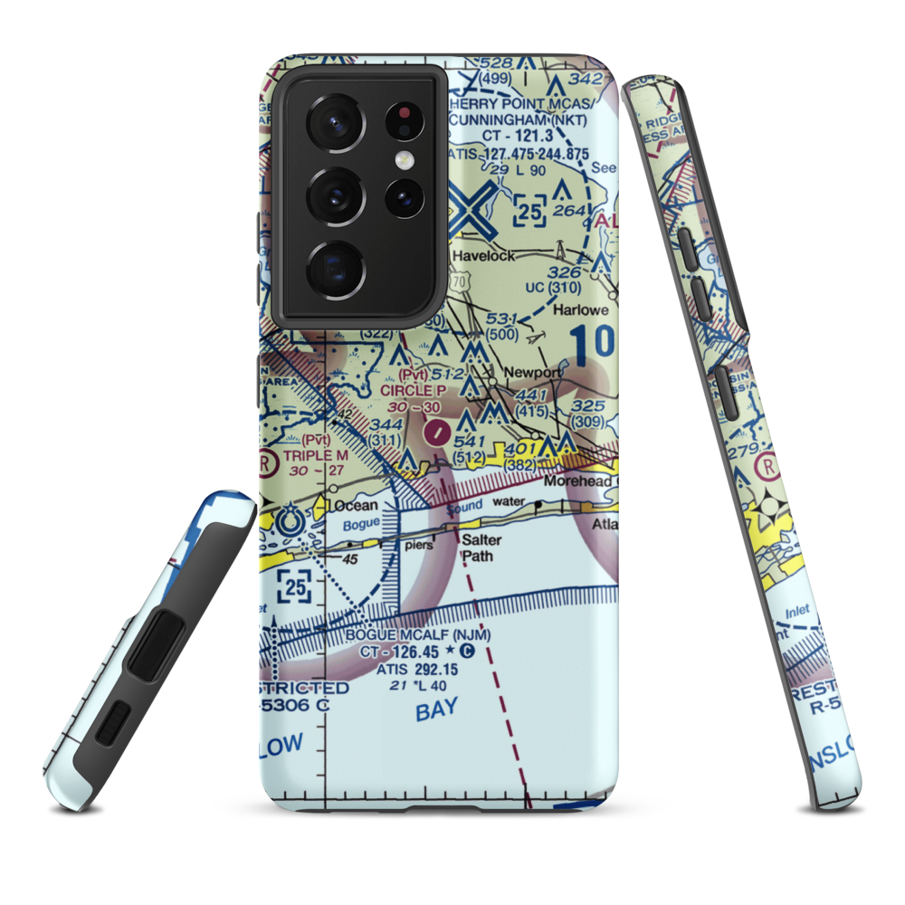 Circle P Farm Airport (6NC7) VFR Sectional Samsung Phone Case Samsung Galaxy S21 Ultra model shown
