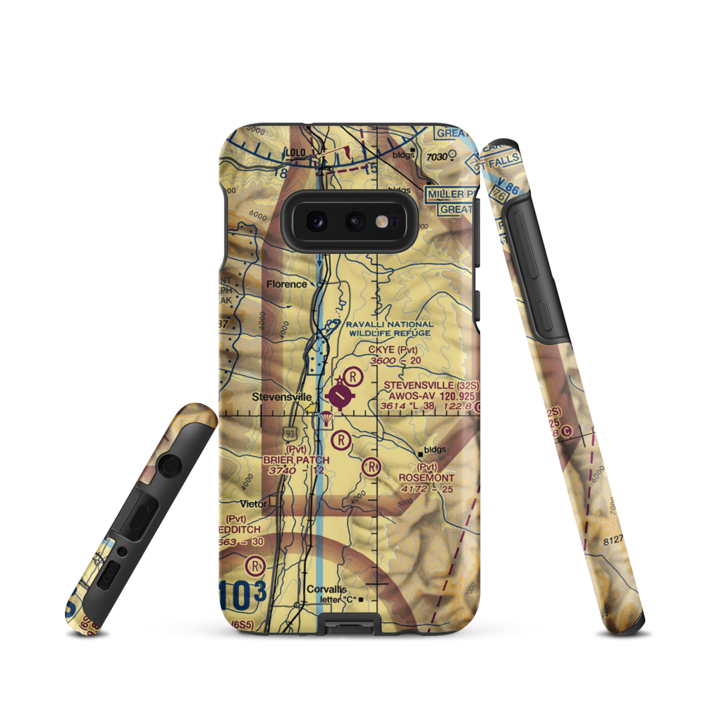 Ckye Field (MT32) VFR Sectional Samsung Phone Case Samsung Galaxy S10 Plus model shown
