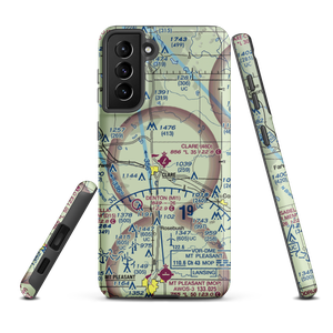Clare Municipal Airport (48D) VFR Sectional Samsung Phone Case