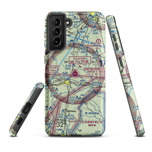 Claxton Evans County Airport (CWV) VFR Sectional Samsung Phone Case