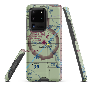 Clay Center Municipal Airport (CYW) VFR Sectional Samsung Phone Case