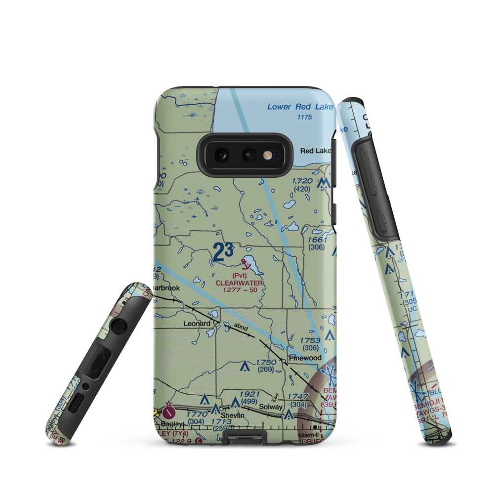 Clearwater Seaplane Base (21MN) VFR Sectional Samsung Phone Case Samsung Galaxy S10 Plus model shown