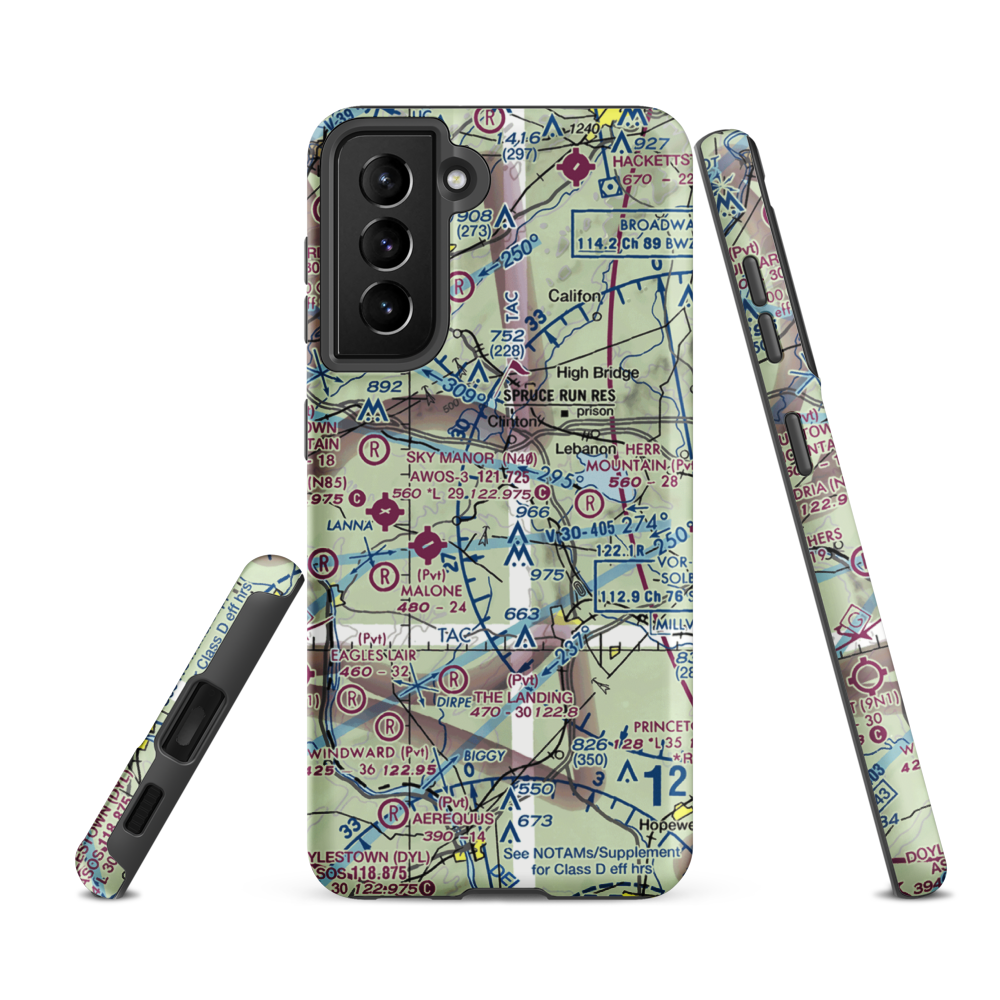 Clinton Elks Lodge Balloonport (12JY) VFR Sectional Samsung Phone Case Samsung Galaxy S21 Ultra model shown