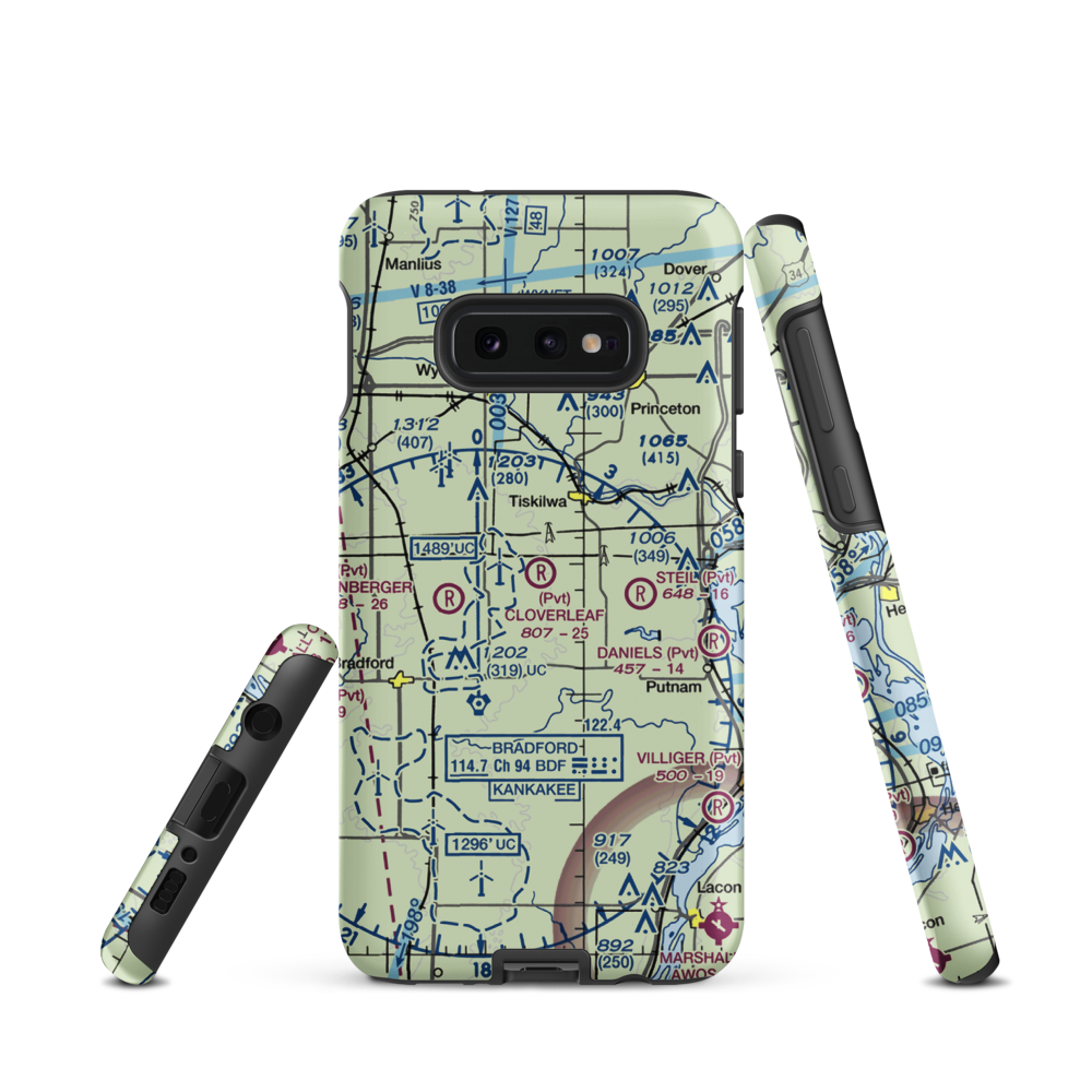 Cloverleaf Ranch Airport (15LL) VFR Sectional Samsung Phone Case Samsung Galaxy S10e model shown
