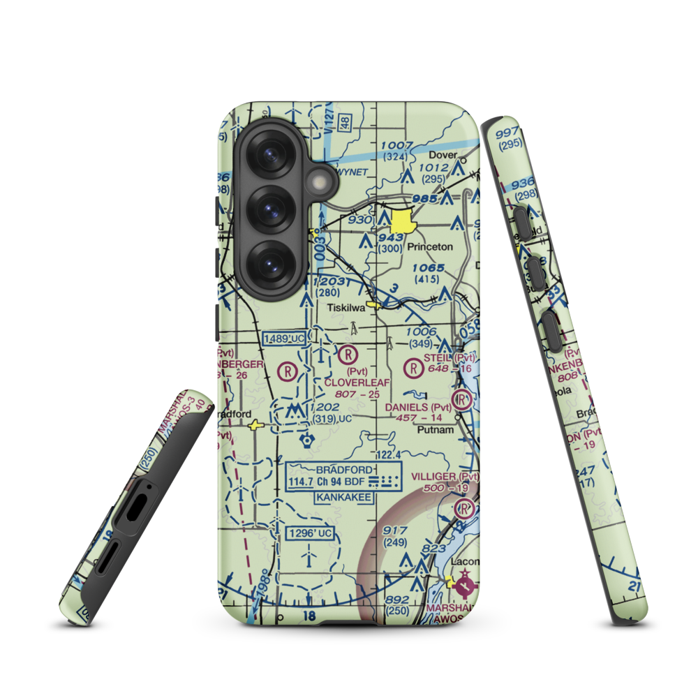 Cloverleaf Ranch Airport (15LL) VFR Sectional Samsung Phone Case Samsung Galaxy S25 model shown