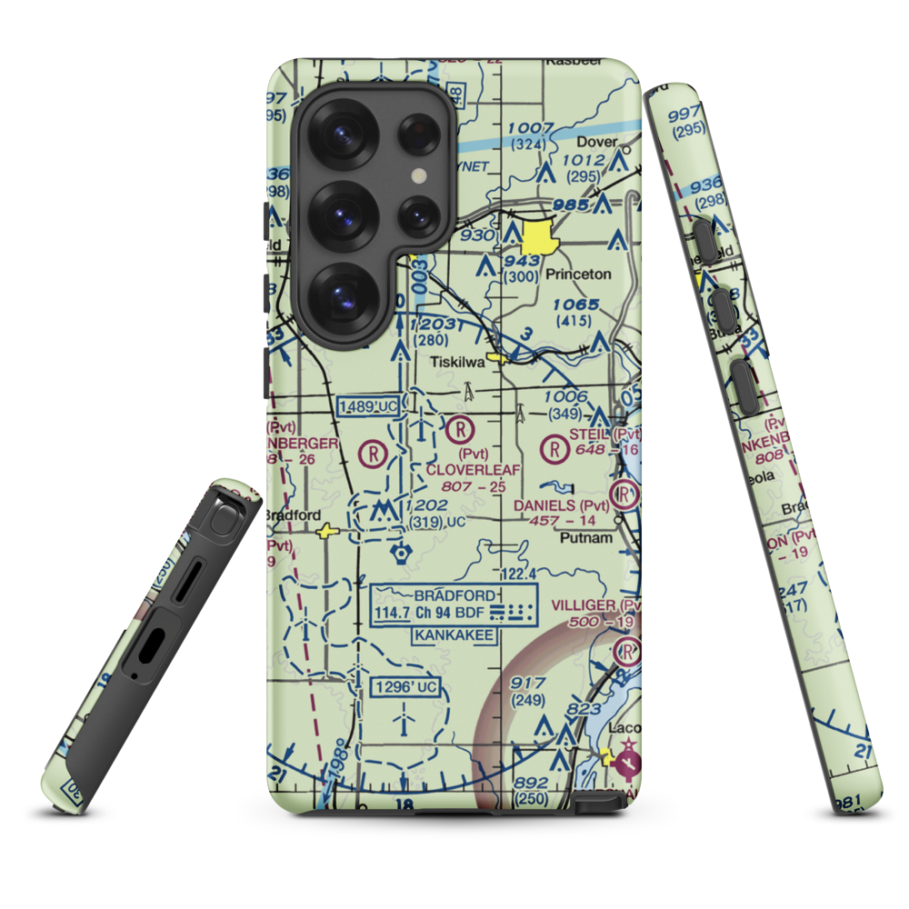 Cloverleaf Ranch Airport (15LL) VFR Sectional Samsung Phone Case Samsung Galaxy S25 Ultra model shown