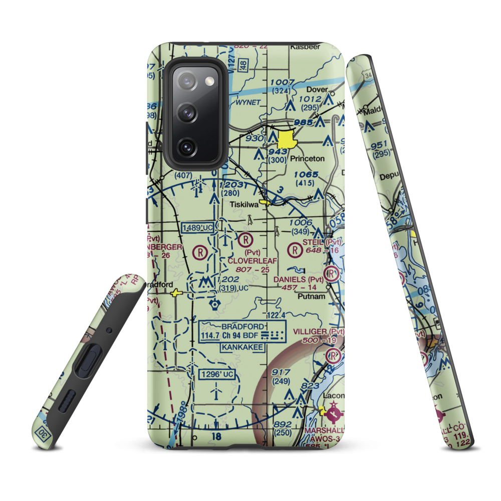 Cloverleaf Ranch Airport (15LL) VFR Sectional Samsung Phone Case Samsung Galaxy S20 FE model shown