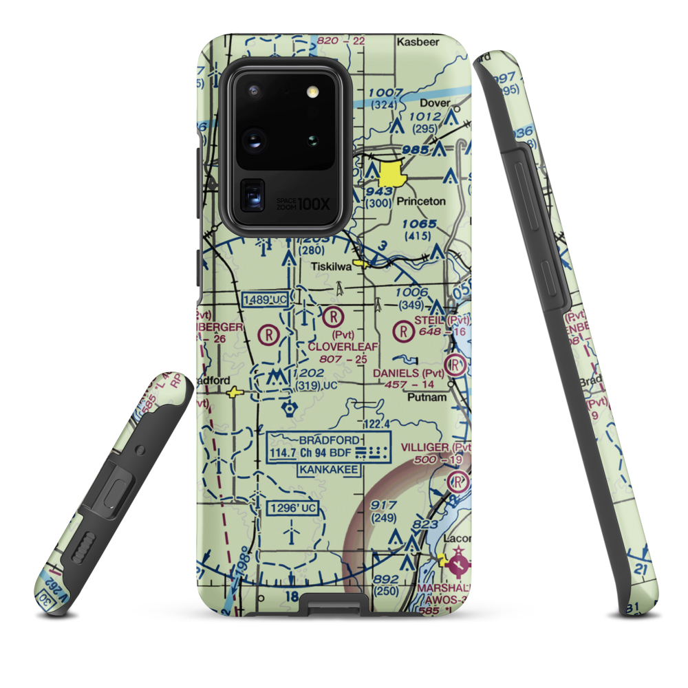 Cloverleaf Ranch Airport (15LL) VFR Sectional Samsung Phone Case Samsung Galaxy S20 Ultra model shown