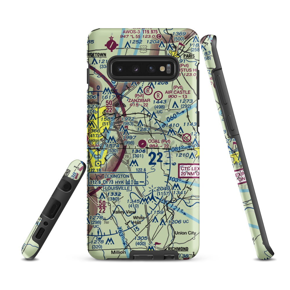 Coal Field (US-0199) VFR Sectional Samsung Phone Case Samsung Galaxy S10e model shown