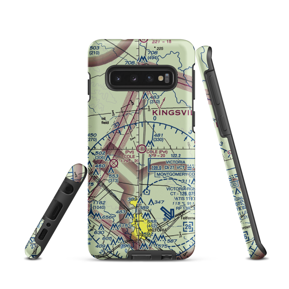 Cole Ranch Airport (94XS) VFR Sectional Samsung Phone Case Samsung Galaxy S10 model shown