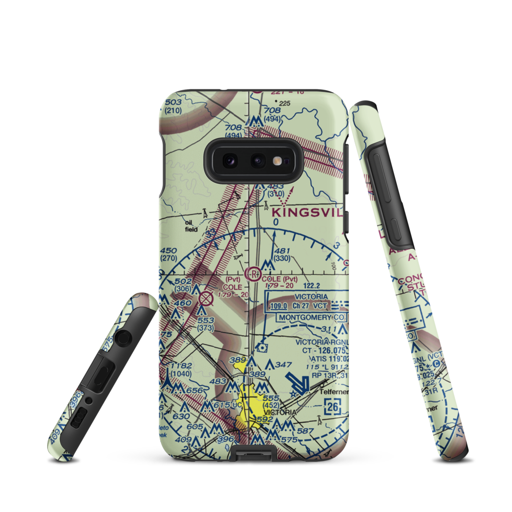 Cole Ranch Airport (94XS) VFR Sectional Samsung Phone Case Samsung Galaxy S10 Plus model shown