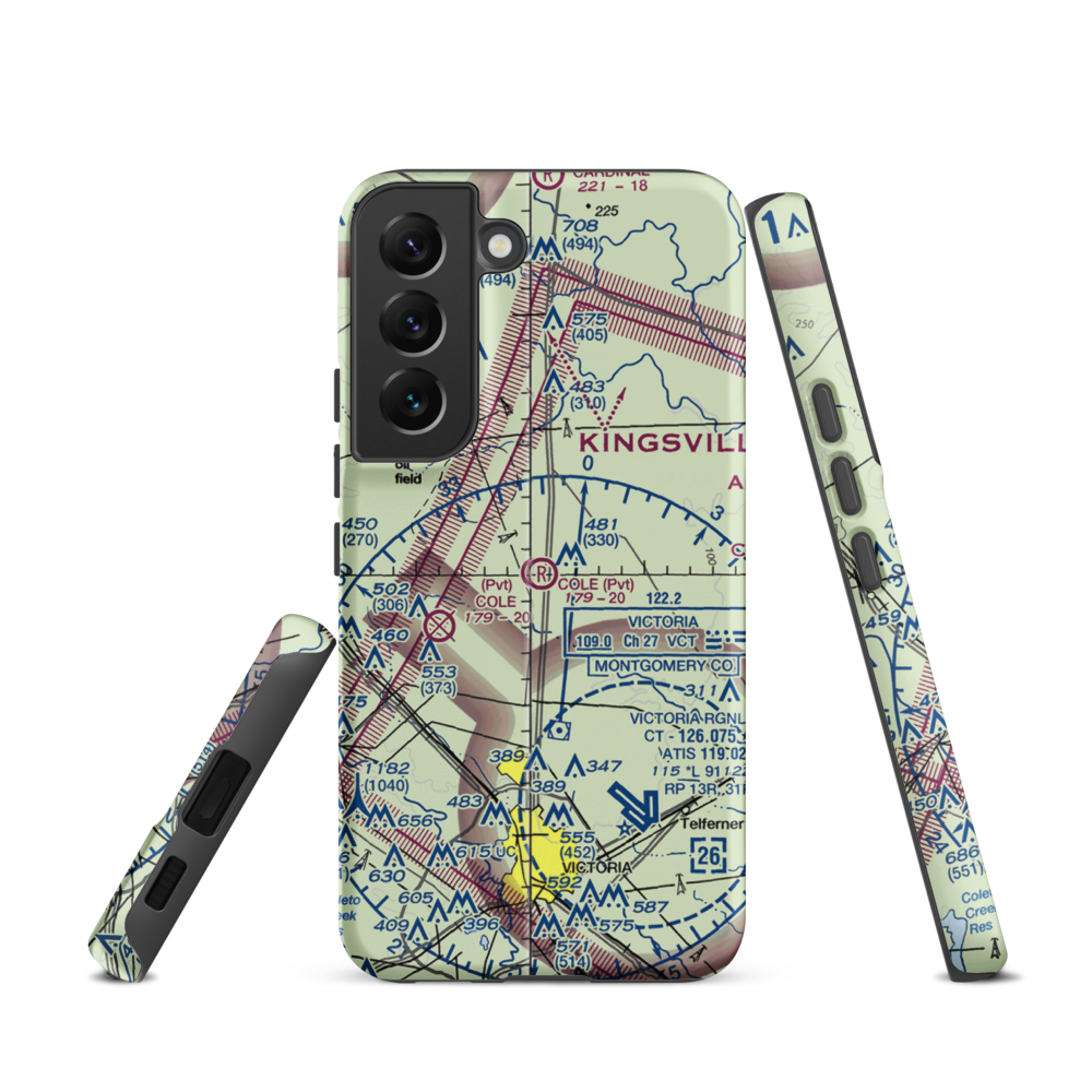 Cole Ranch Airport (94XS) VFR Sectional Samsung Phone Case Samsung Galaxy S22 model shown