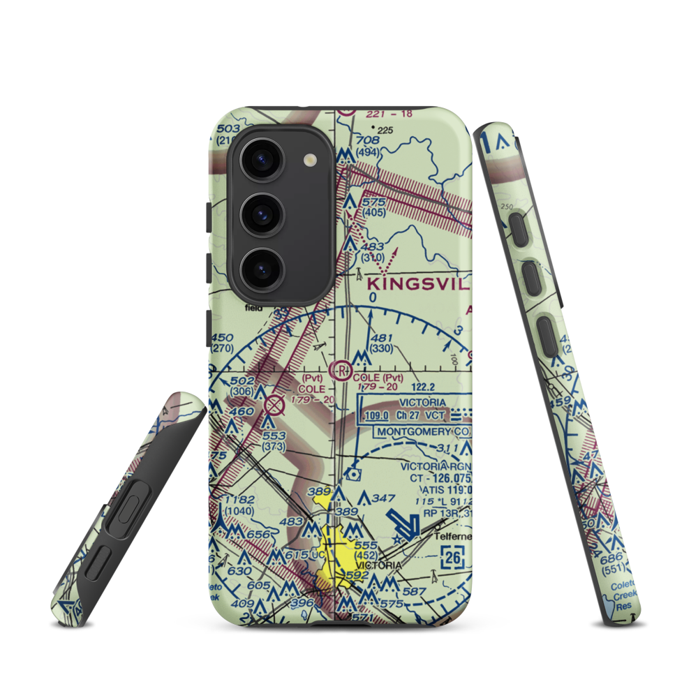 Cole Ranch Airport (94XS) VFR Sectional Samsung Phone Case Samsung Galaxy S23 model shown