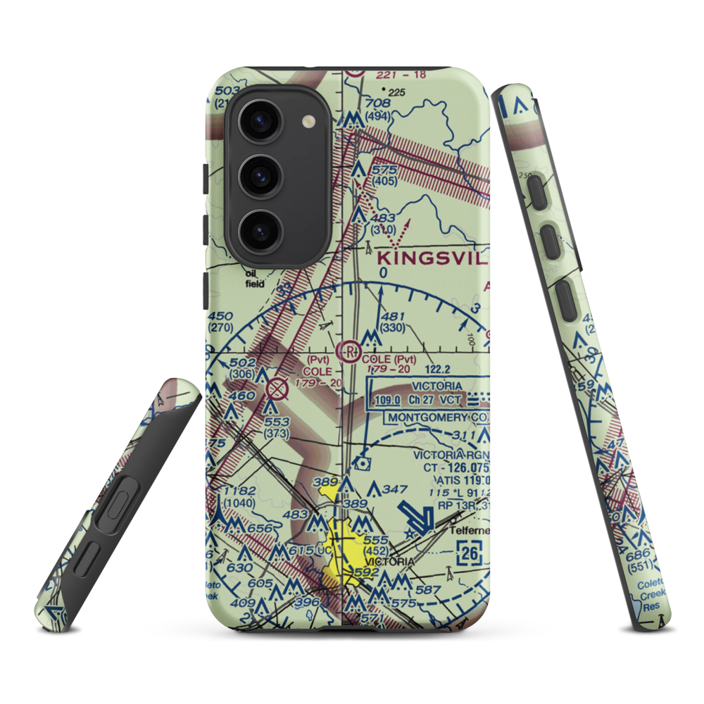 Cole Ranch Airport (94XS) VFR Sectional Samsung Phone Case Samsung Galaxy S23 Plus model shown