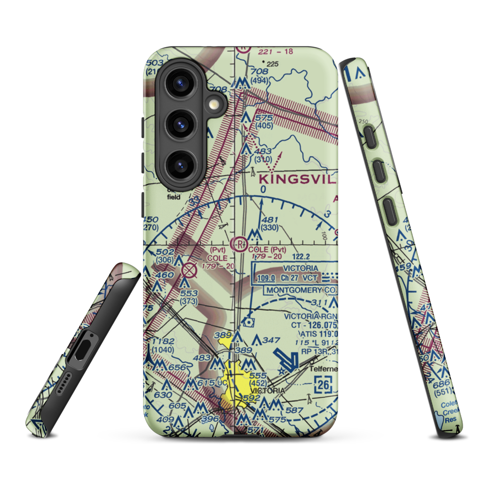 Cole Ranch Airport (94XS) VFR Sectional Samsung Phone Case Samsung Galaxy S24 Plus model shown
