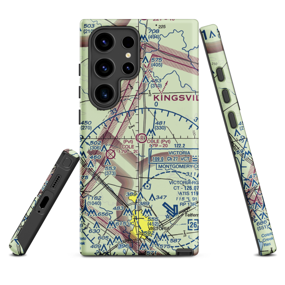 Cole Ranch Airport (94XS) VFR Sectional Samsung Phone Case Samsung Galaxy S24 Ultra model shown
