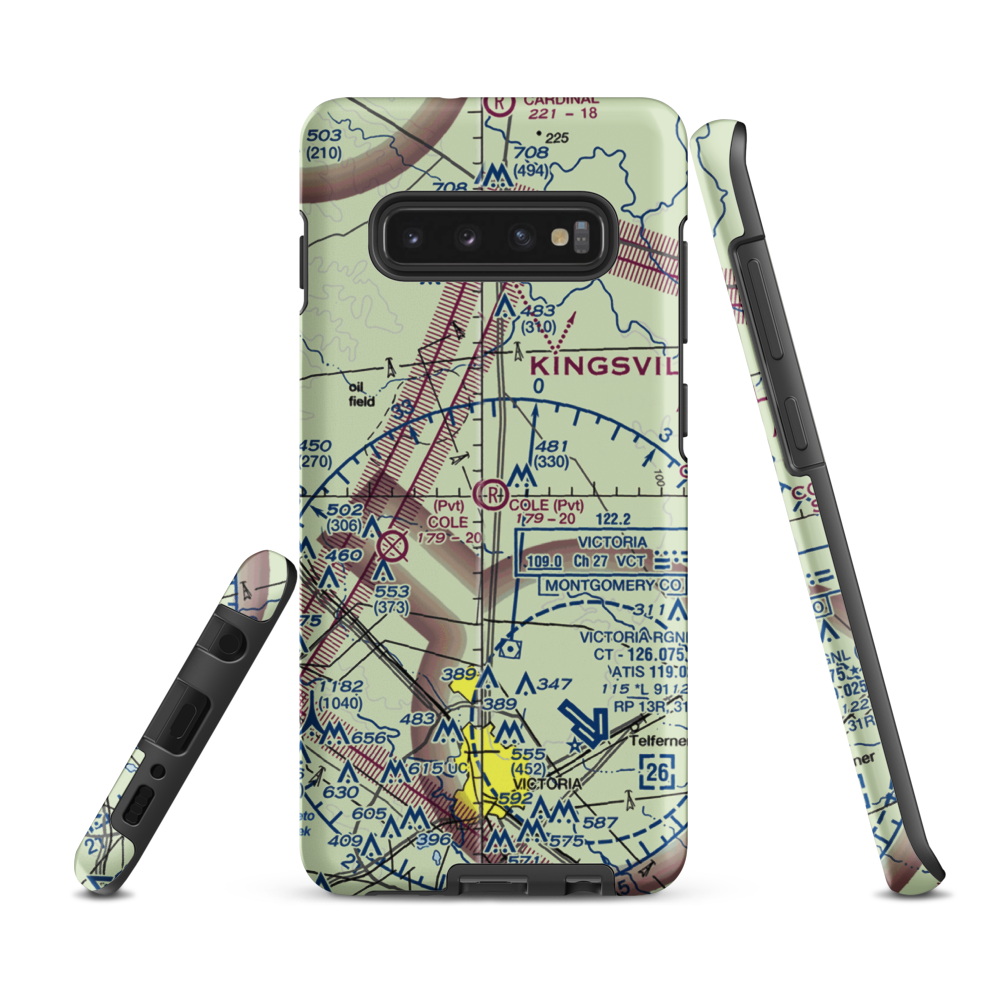 Cole Ranch Airport (94XS) VFR Sectional Samsung Phone Case Samsung Galaxy S10e model shown