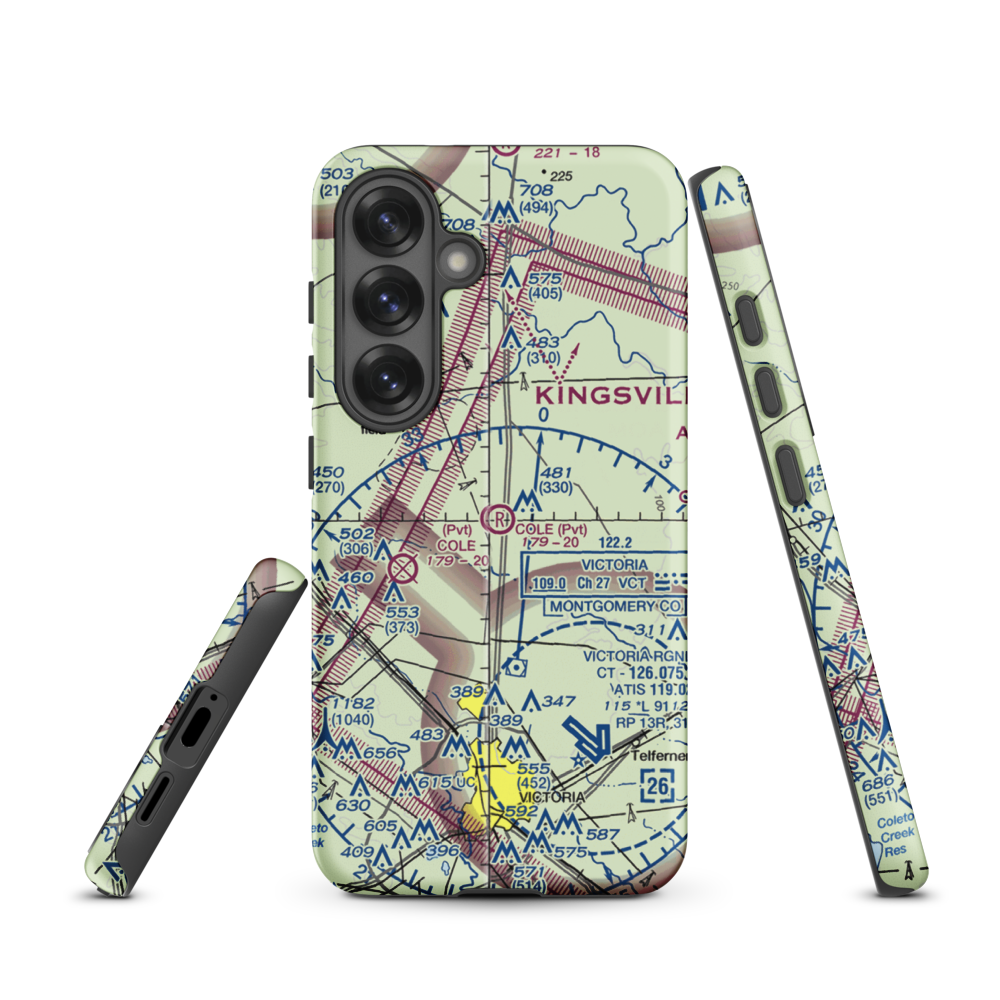 Cole Ranch Airport (94XS) VFR Sectional Samsung Phone Case Samsung Galaxy S25 model shown