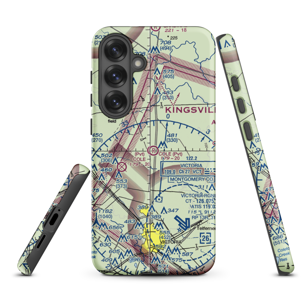 Cole Ranch Airport (94XS) VFR Sectional Samsung Phone Case Samsung Galaxy S25 Plus model shown