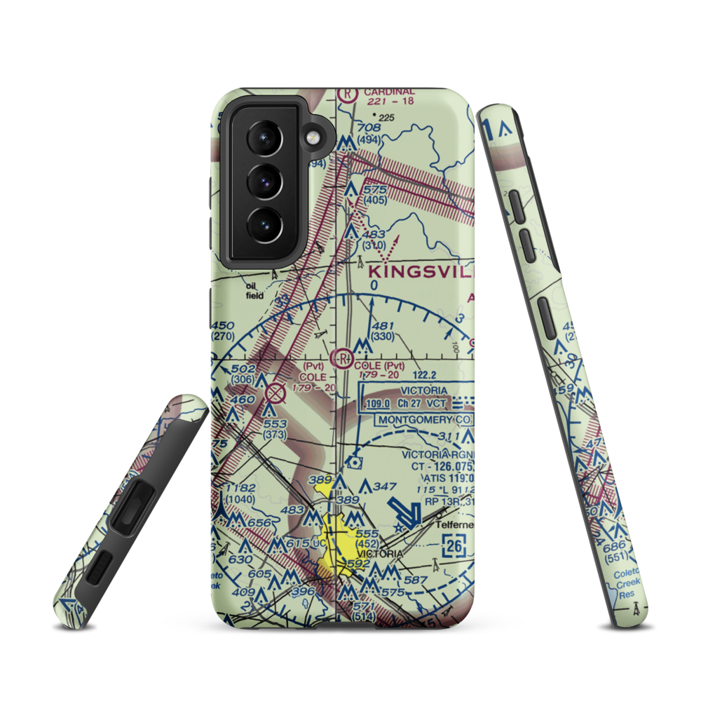 Cole Ranch Airport (94XS) VFR Sectional Samsung Phone Case Samsung Galaxy S21 model shown