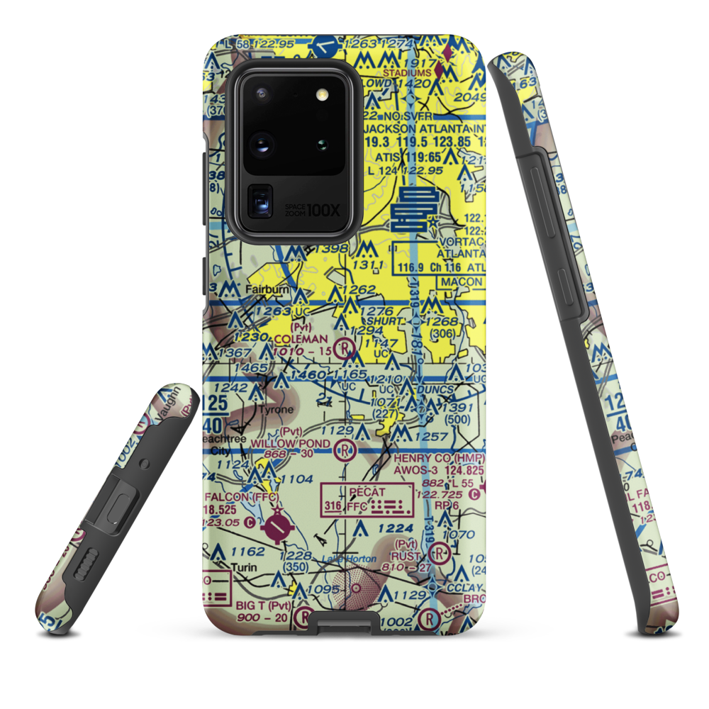 Coleman Field (GA95) VFR Sectional Samsung Phone Case Samsung Galaxy S20 Ultra model shown