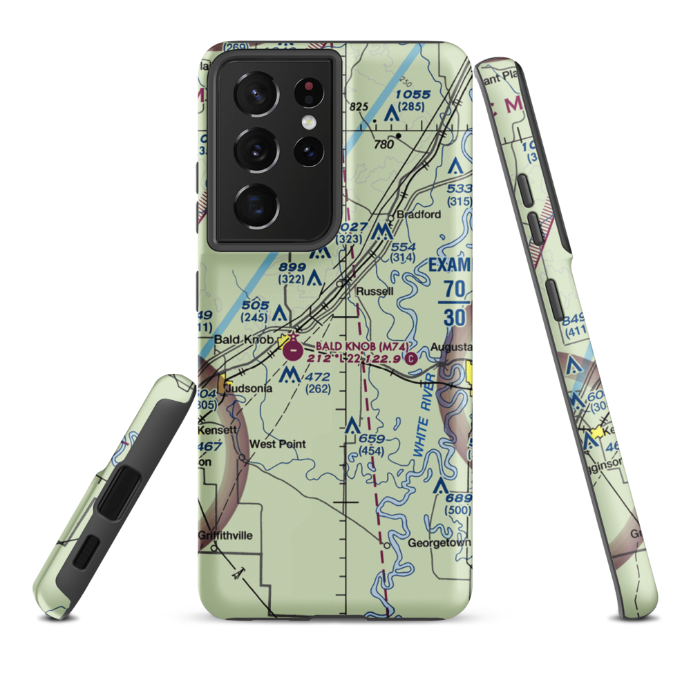 Collisons Field (COLLISO) VFR Sectional Samsung Phone Case Samsung Galaxy S21 Ultra model shown