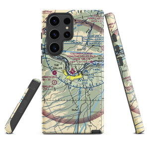 Columbia Gorge Regional the Dalles Municipal Airport (DLS) VFR Sectional Samsung Phone Case