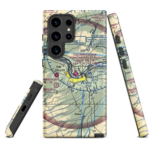 Columbia Gorge Regional the Dalles Municipal Airport (DLS) VFR Sectional Samsung Phone Case