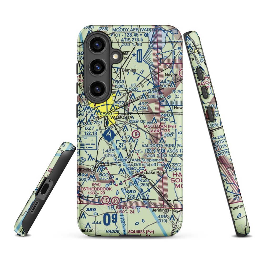 Comanche Landing Airport (US-0060) VFR Sectional Samsung Phone Case Samsung Galaxy S24 Plus model shown
