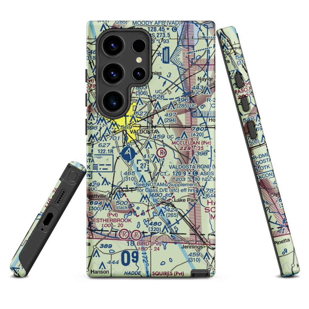 Comanche Landing Airport (US-0060) VFR Sectional Samsung Phone Case Samsung Galaxy S24 Ultra model shown