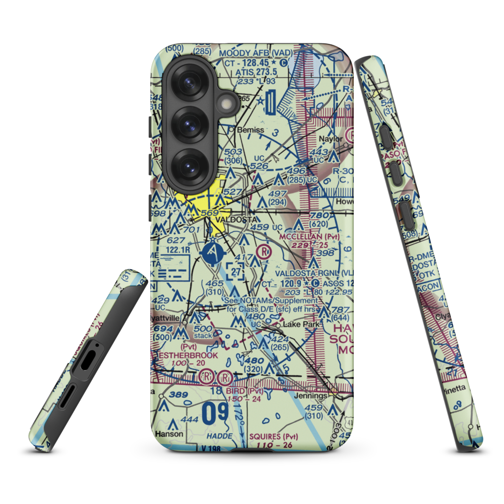 Comanche Landing Airport (US-0060) VFR Sectional Samsung Phone Case Samsung Galaxy S25 Plus model shown