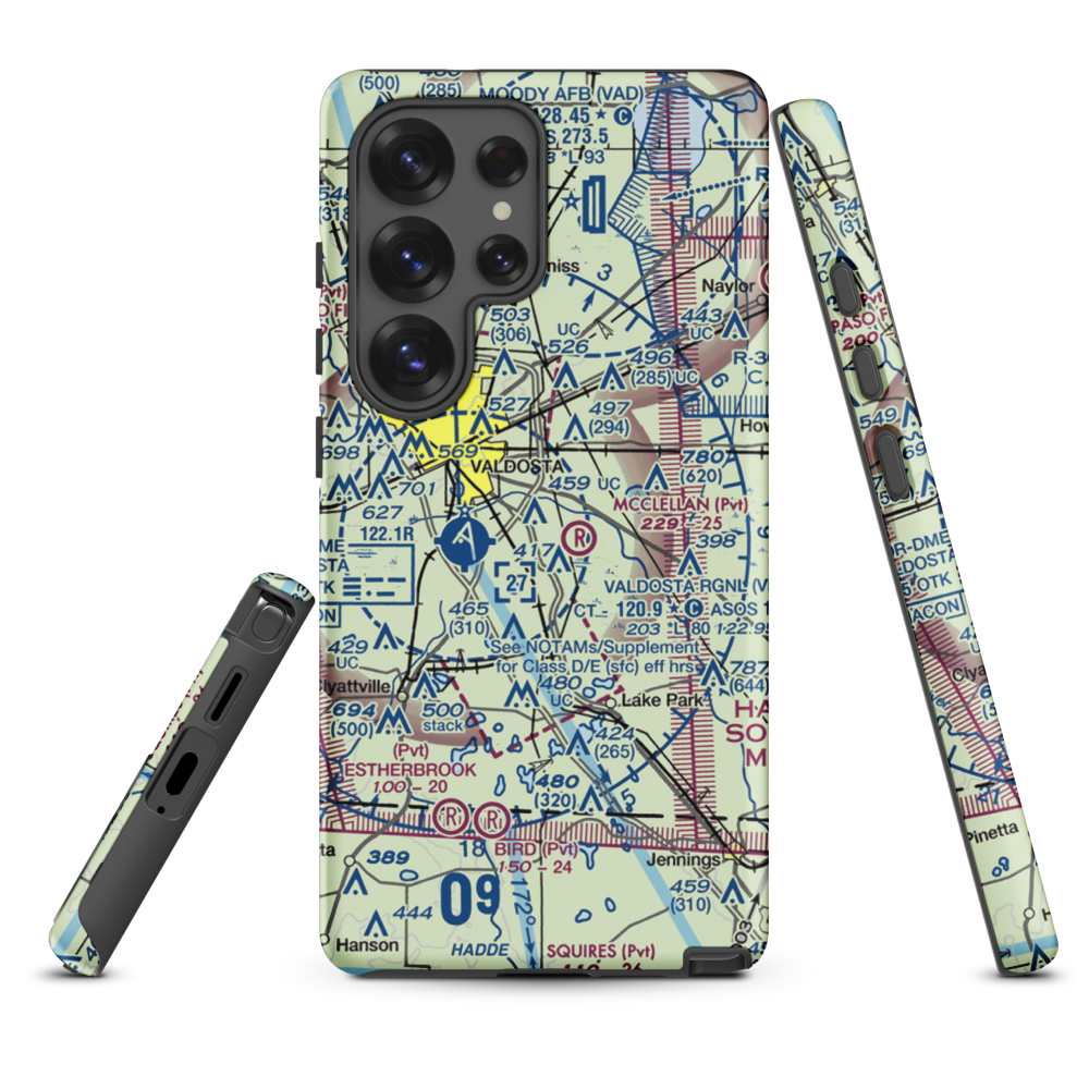 Comanche Landing Airport (US-0060) VFR Sectional Samsung Phone Case Samsung Galaxy S25 Ultra model shown