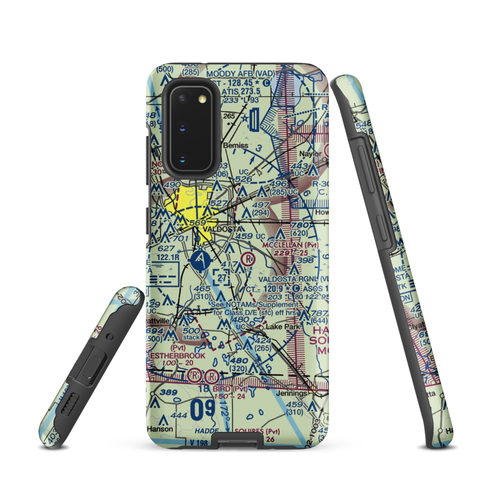 Comanche Landing Airport (US-0060) VFR Sectional Samsung Phone Case Samsung Galaxy S20 model shown