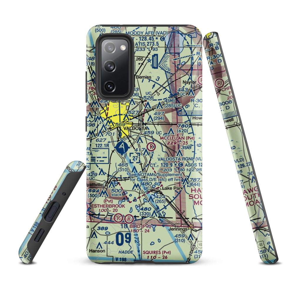 Comanche Landing Airport (US-0060) VFR Sectional Samsung Phone Case Samsung Galaxy S20 FE model shown