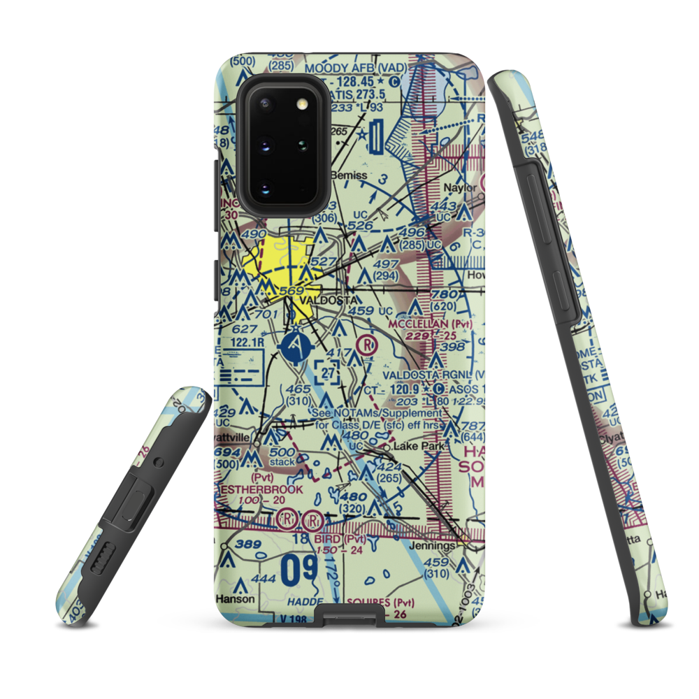 Comanche Landing Airport (US-0060) VFR Sectional Samsung Phone Case Samsung Galaxy S20 Plus model shown