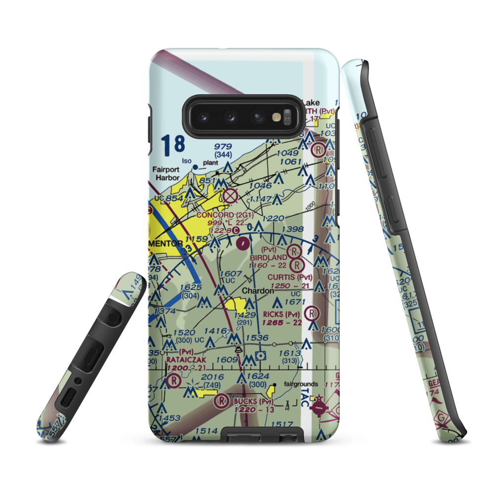 Concord Airpark (2G1) VFR Sectional Samsung Phone Case Samsung Galaxy S10 Plus model shown