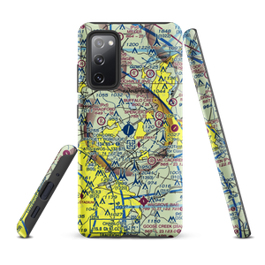 Concord-Padgett Regional Airport (JQF) VFR Sectional Samsung Phone Case